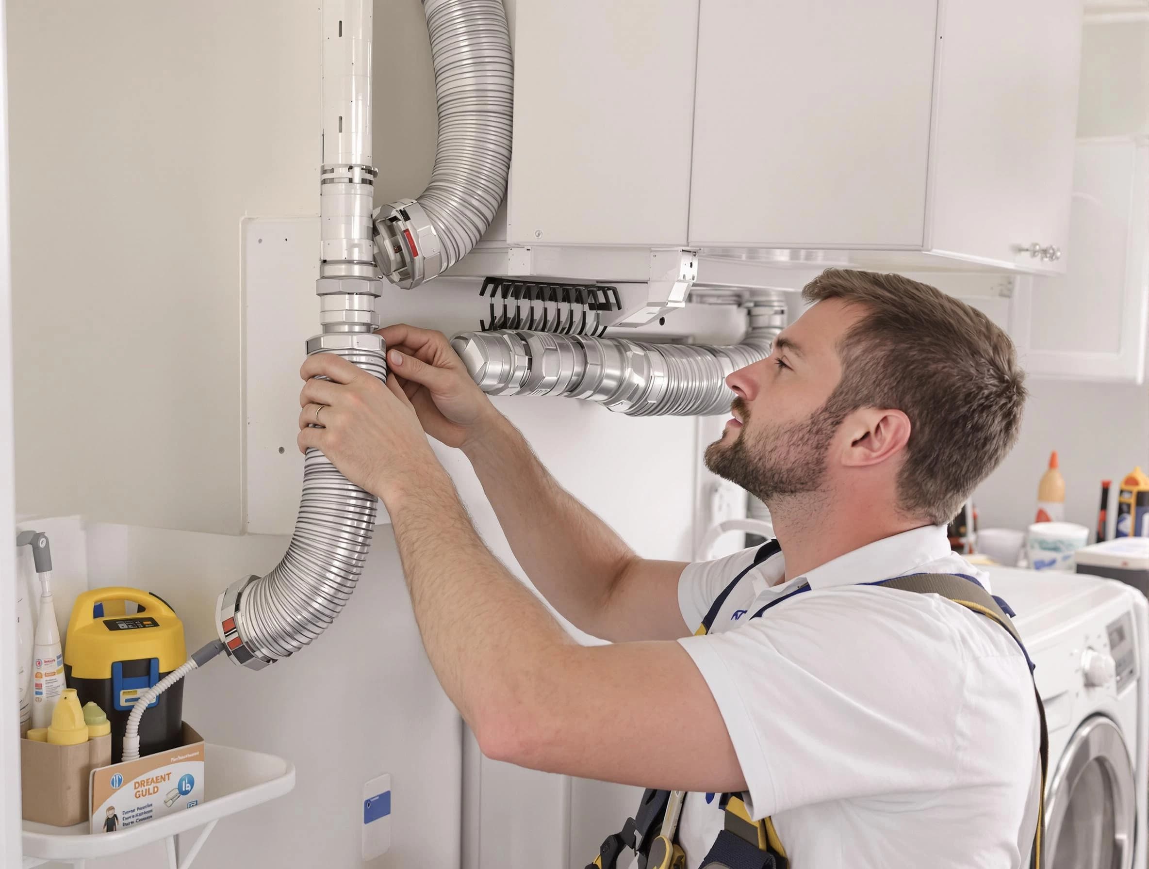 Professional dryer vent repair and installation by Enon Dryer Vent Cleaning in Enon