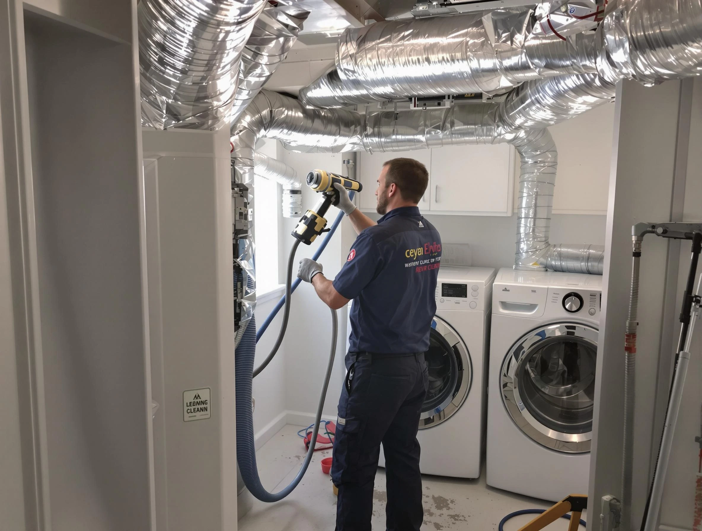Enon Dryer Vent Cleaning specialist using advanced equipment for thorough duct cleaning in Enon
