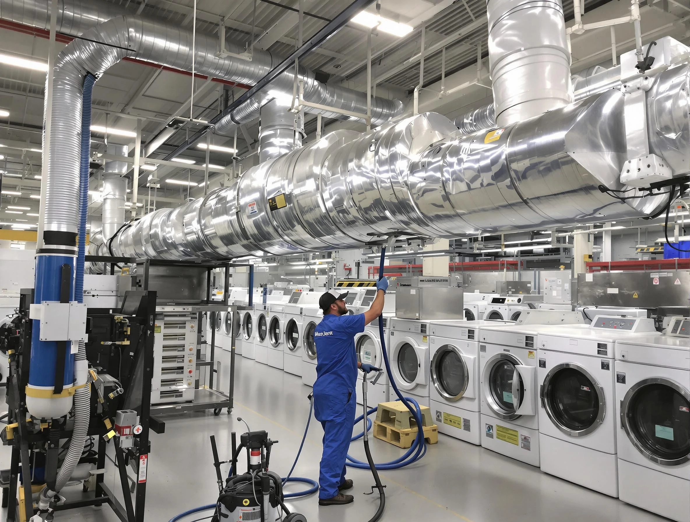 Enon Dryer Vent Cleaning team performing heavy-duty industrial dryer vent cleaning in Enon